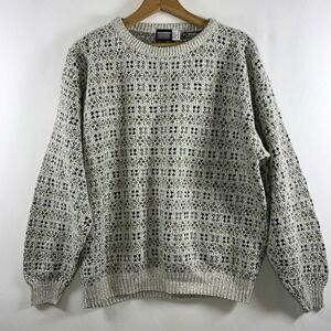 VTG Knightbridge Men Crewneck Cotton Blend Sweater Sz XL Grandpa Grunge USA 90s